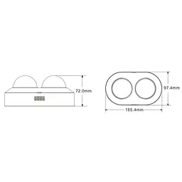 IP-відеокамера панорамна 4Mp TVT TD-9844E3B(D/PE/AR2) f=3.6mm, 2 мікрофони (77-00456) - мініатюра 2