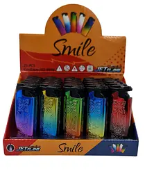 Запальнички Smile Turbo Jet ЗСУ Тризуб блок 25 шт