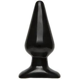 Анальна пробка Doc Johnson Smooth Classic LargeBlack, макс. діаметр 5,7 см