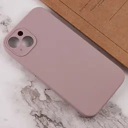 Чохол Silk Full Camera Protective (AA) NO LOGO для Apple iPhone 14 (6.1") Сірий / Lavender - мініатюра 3