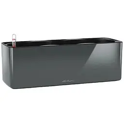 Вазон Lechuza Cube Glossy Triple 40х14х14 см антрацит (13671)
