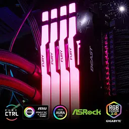 Модуль пам'яті Kingston Fury DDR5 32GB (2x16) 6000MHz Beast RGB EXPO (KF560C30BBEAK2-32) - мініатюра 5