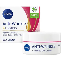 Денний крем NIVEA проти зморщок + пружність 45+ 50 мл