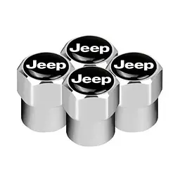 Ковпак вентиля колеса JEEP 4 шт Тюнінг Сірі - мініатюра 3