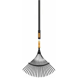 Набір Fiskars OneClick металеві віялові граблі та ручка L (1080714)