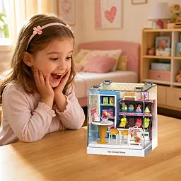 Конструктор-румбокс Mini House серії Інтер'єр Міні Крамничка морозива (8030) - мініатюра 5