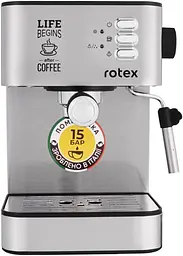 Рожкова кавоварка еспресо Rotex RCM750-S Life Espresso