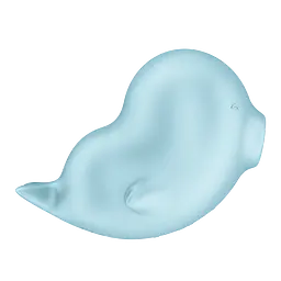 Вакуумний стимулятор клітора з вібрацією Satisfyer Sassy Seal блакитний - мініатюра 3
