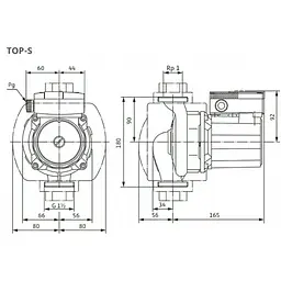 Циркуляційний насос Wilo TOP-S 25/7 DM PN10 (2048321) - мініатюра 2