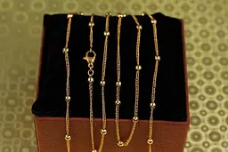 Ланцюг Xuping Jewelry кобра з кульками 50 см 3,5 мм золотистий