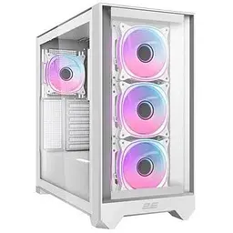 Корпус 2E Gaming Dominator Pro (G2302W), білий, без БЖ, Mid Tower, для ATX / Micro ATX / Mini ITX, 1xType-C / 2xUSB 3.0, макс. CPU