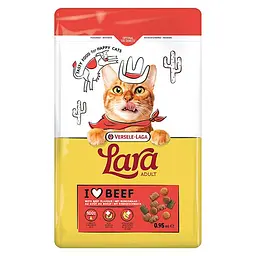 Сухий корм преміум-класу для котів Lara Adult with Beef Flavour ЛАРА ГОВЯДИНА 950 г