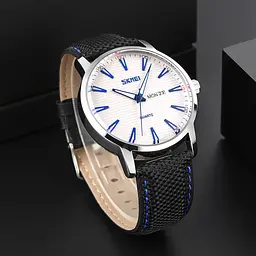 Наручний годинник чоловічий 9303SIBU Silver-Blue Skmei acs0029770 - мініатюра 4