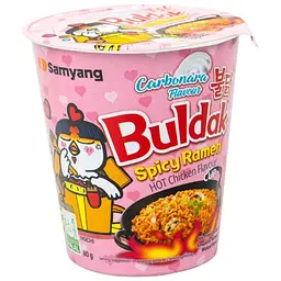 Рамен Buldak Ramen Гострий Курячий Карбонара в стакані 80 г