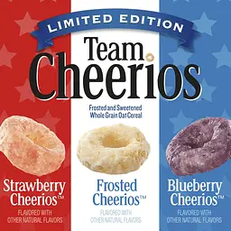 Сухий сніданок Team Cheerios Cereal Frosted Berry Limited Edition Family Size 523г - мініатюра 4