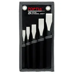 Комплект зубил 5од. у чохлі Toptul hoz0009034