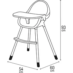 Стільчик для годування MoMi Reki 2 в 1 Grey (KRKA00034) - мініатюра 8