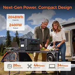Зарядна станція Totolink CTOLITY AP2000 / 2400 Вт / 2048 Вт/ч / LiFePO4 (AP2000) - мініатюра 6