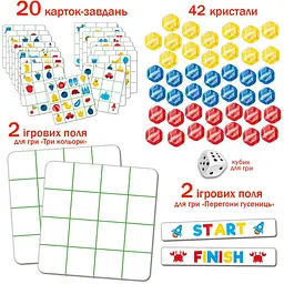 Настільна гра "ЧУДО-камінці" Ludum ME5032-12 картки, кристали, кубик - мініатюра 3