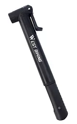 Насос велосипедний West Biking YP0711167 FV/AV пластиковий чорний 80 Psi (G0001570)
