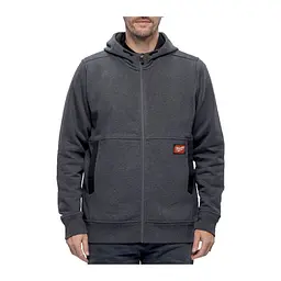 Худі на блискавці GRIDIRON MILWAUKEE, WHZ GR XL, з капюшоном, сіра (розмір XL)