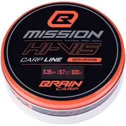 Волосінь Brain Mission Carp Line (Neon Orange) 600m 0.35mm 9.7kg - мініатюра 2