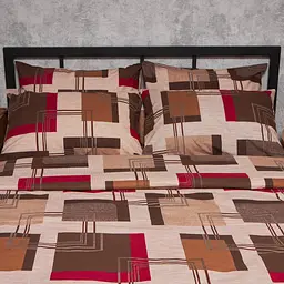 Комплект постільної білизни Moon&Star Бязь Gold Люкс Retro Geometry King Size 220x240 наволочки 4х70х70 - мініатюра 7