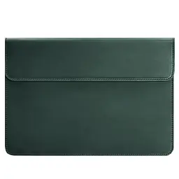 Шкіряний чохол-конверт BlankNote на магнітах для MacBook Pro 16" Зелений Crazy Horse - мініатюра 5