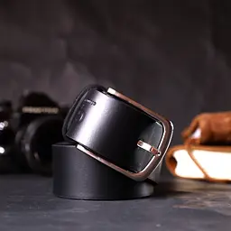Шкіряний чоловічий ремінь GRANDE PELLE 3,8х120 см acs0026889 - мініатюра 9