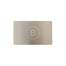 Металева пластина для зберігання сід-фрази Bitcoin Mini Plate 55×90 мм + гравірувальна ручка (1 шт) - мініатюра 2