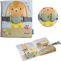 Розвиваюча м'яка книжка Taf Toys  Бізібук зайченятка (13355) - мініатюра 2