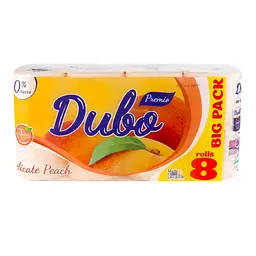Туалетний папір Диво Premio Delicate Peach, тришаровий, 8 рулонів - мініатюра 2