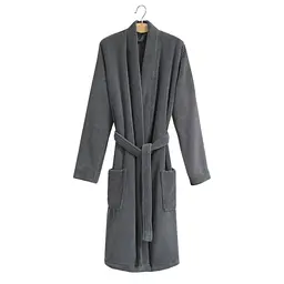 Халат-кімоно unisex Lotus Home - Bold Microcotton antrasit махровий M - мініатюра 8