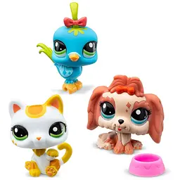 Ігровий набір Littlest Pet Shop Настрій міста 00551 аксесуари та 3 фігурки - мініатюра 2