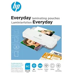 Плівка для ламінування HP Everyday Laminating Pouches, Business Card Size, 80 Mic, 60 x 95, 100 pcs (9157) (838143)