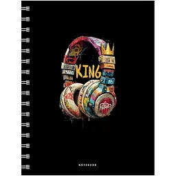 Зошит Genius А5 100 аркушів у клітинку на спіралі (A5-100-6165K)
