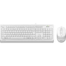 Комплект (Клавіатура та миша) A4Tech F1010 Fstyler USB White (F1010 (White)) - мініатюра 1