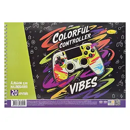 Альбом для малювання Апельсин Colorfull controller АП-0308-11, 20 аркушів, 100 г/м2