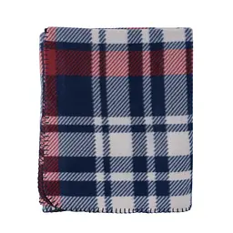 Плед Ardesto Fleece 100% поліестер клітинка синьо-бордовий 130 x 160 см (ART0719PB) - мініатюра 3