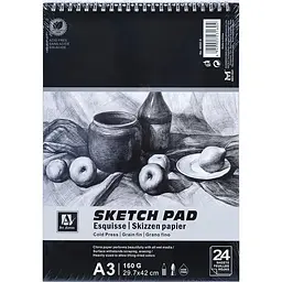 Альбом Bambi Sketch Pad 6002-S А3, 24 аркуші 160 г/м²