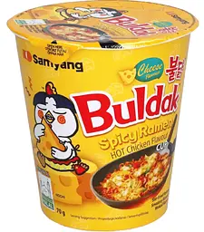 Локшина швидкого приготування Samyang Buldak Hot Chicken Flavour Ramen Cheese 70г
