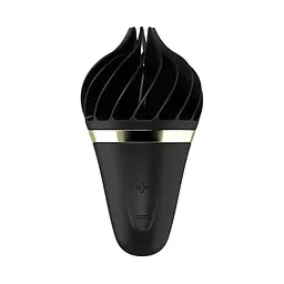 Стимулятор Satisfyer Layons Sweet Treat для клітора з обертовими пелюстками, 10х4 см чорний - мініатюра 2