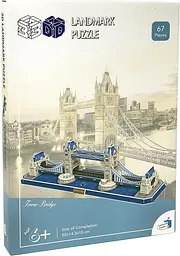 3D пазл Tower Bridge на 67 деталей для дітей і дорослих - мініатюра 4