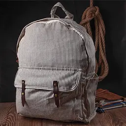 Літній жіночий рюкзак з якісного текстилю Vintage s_15077 молочний - мініатюра 6