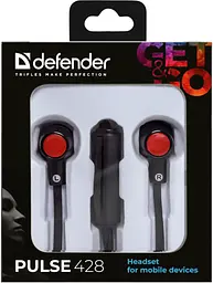 Гарнітура Defender Pulse 428 Black/Red (63428) - мініатюра 3
