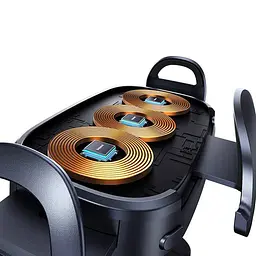 Автомобільний тримач холдер із БЗП Baseus LightChaser Series Triple-Coil Wireless Charging Electric Car Mount C40355901111-00 Blac - мініатюра 5