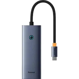 Hub адаптер Baseus UltraJoy Series 5-Port HUB Docking Station Type-C to HDMI4K 30Hz x 1+USB 3.0 x 4