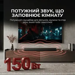 Саундбар Sharp HT-SB145 Black - мініатюра 2