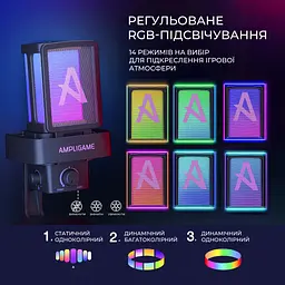 Мікрофон конденсаторний Fifine Ampligame USB Black (Q8PRO) - мініатюра 12