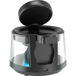 Бездротовий зарядний пристрій WiWU Wi-W039 Flow 5in1 with Speaker & Night Light 15W Black [154860] - мініатюра 4